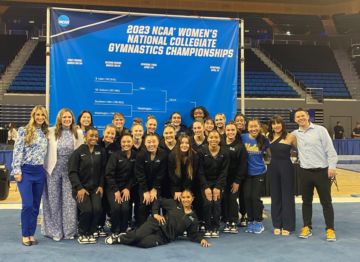 uclagymnastics's tweet image. The Bruins are moving on to the NCAA Championships for the first time since 2019! 

Recap: ucla.in/40xSqzS 
#GoBruins