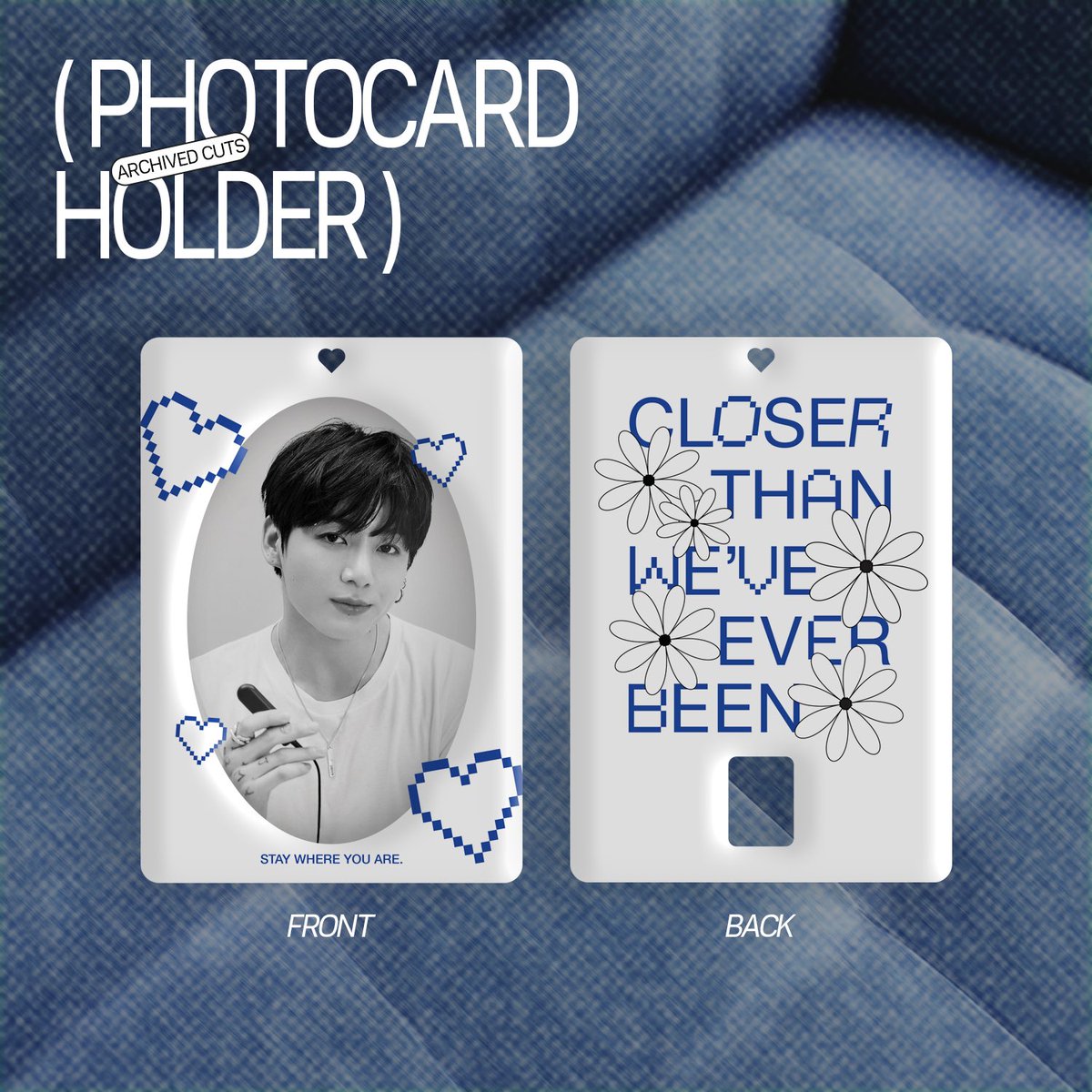 archivedcuts's tweet photo. pls help rt 💙

closer photocard holder by archived cuts

inspired by rm's closer lyrics

details—
🦋 7 x 10 cm; fits for standard photocard with sleeve
🦋 carabiner + ballchain

price— 58k

available for pre-order on 4.4.23 — 8AM
shopee: https://t.co/PZ13mSB3qV https://t.co/Mv0tEuSffh