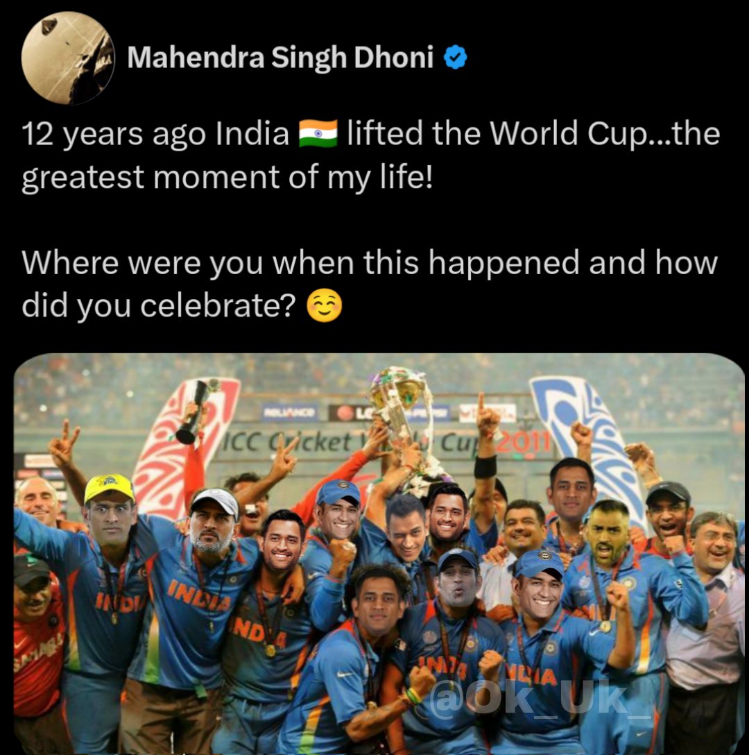 DoseDhoni's tweet photo. On this day ☺️ https://t.co/NxujL2472a