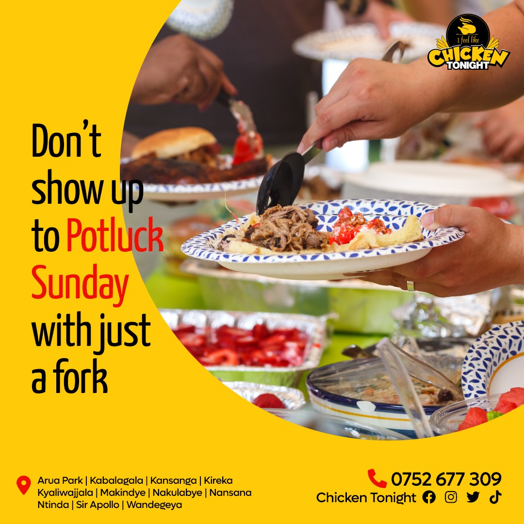 Chicken2nite_Ug's tweet photo. Don’t be that guy showing up to a potluck lunch or dinner with just a fork!
We have a diverse menu to choose from, visit one of our branches or place an order online.
#PotluckSunday #FeedTheFeeling #IFeelLikeChickenTonight https://t.co/aurzsnDuVR