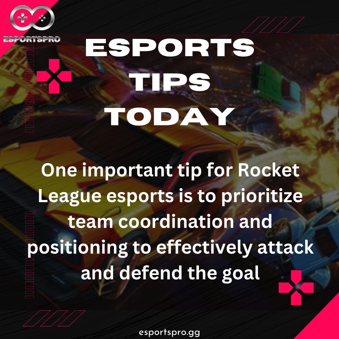 Want to score big in Rocket League esports? Prioritize team coordination and positioning to dominate both on the attack and defense. This is an essential tip to elevate your gameplay!

#RocketLeague #eSports #TeamCoordination #GamingCommunity #gaming #esport #tournament