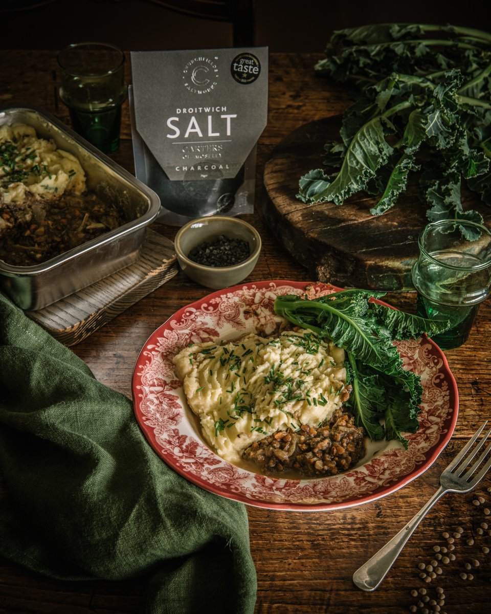 For extra depths of umami try this Lentil, Vegetable &amp; Mushroom Cottage Pie recipe from <a href="/_thehungryguy/">Stephen Guy</a> seasoned with our Charcoal Salt. Delicious &amp; nutritious comfort food for a cool spring evening. 

#droitwichsalt #umami #recipeoftheday #salt #plantpower
bit.ly/3G3TUcI
