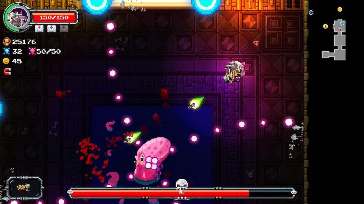 JoachimHesse's tweet photo. Das ältere #Indie-Spiel #Hellmut hatte ich mir Anfang des Jahres gebraucht gekauft, weil ich den Namen cool finde und die Pixelgrafik mag. Leider hat der Entwickler die Frustgrenze zu niedrig gesetzt. Die zufällig generierten Levels hätten mir bereits ein Warnsignal sein sollen. https://t.co/wjRMQl1knh