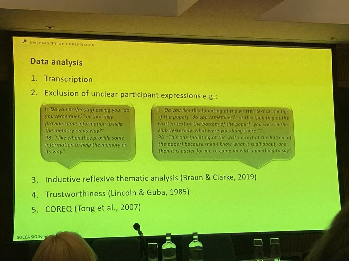 LissBEE_CPSP's tweet photo. And LOVED hearing about some of @IbenChristense6’s PhD work (&amp; celebrate her recent thesis submission 🎉 🎂🙌) - such WONDERFUL strategies to support people with brain injury to share their insights &amp; such a considered analysis approach 🥰🥰 #IBIA2023 #WorldBrainCongress2023 https://t.co/fPZib9jHE3