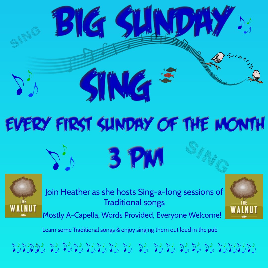 Today from 3pm! If you're not galavanting off to Yaxley village hall, then join us for a sing song in the back bar. It's a perfect spring day for a #walktothewalnut 
.
.
#stowmarket #traditionalmusic #sundaysocial