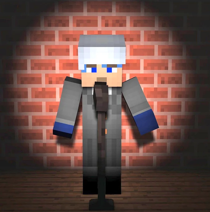 マイクラニュースキンゲームマスター M誕生元ネタ絵→ 