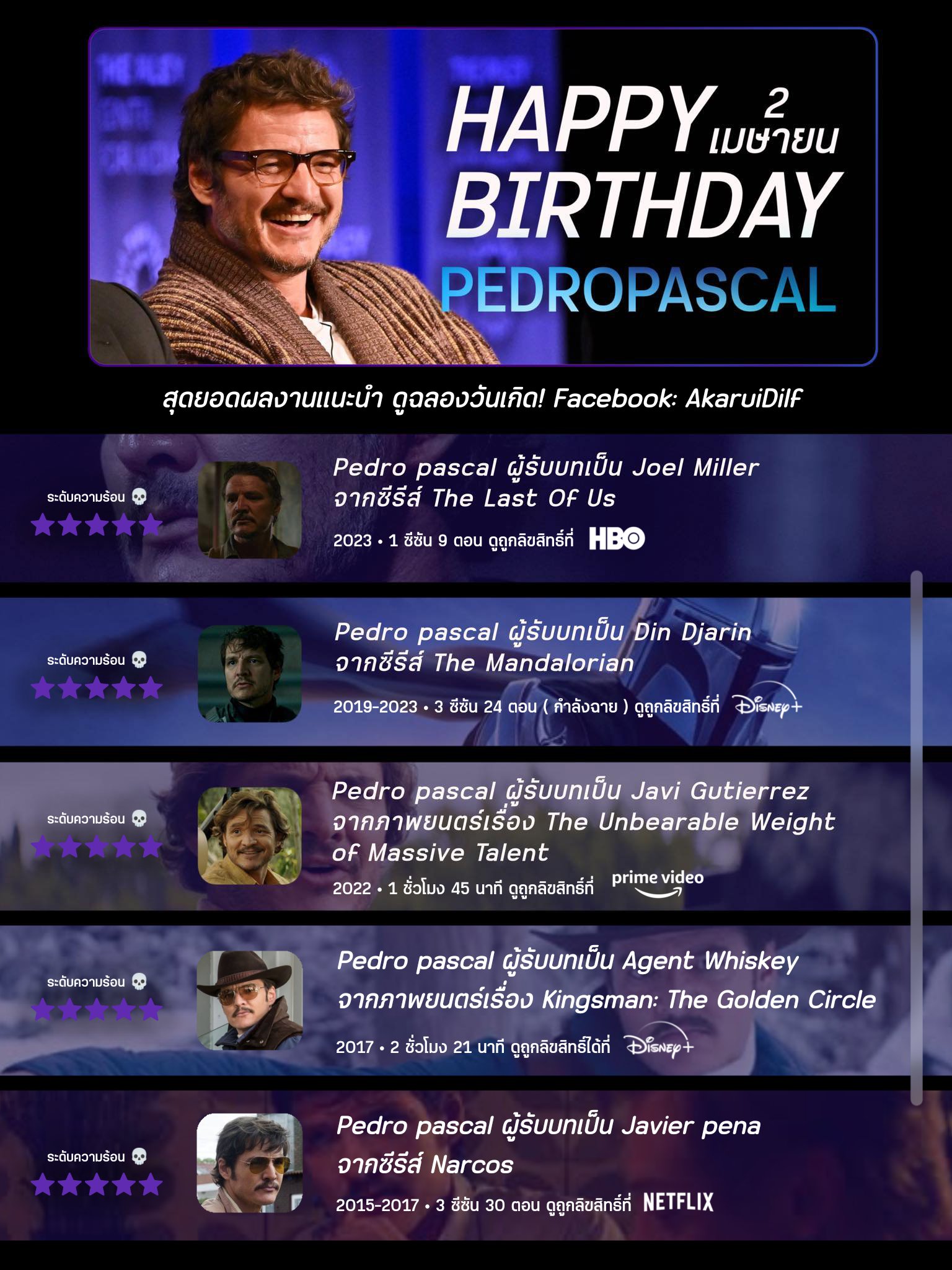 Happy birthday to Pedro Pascal 