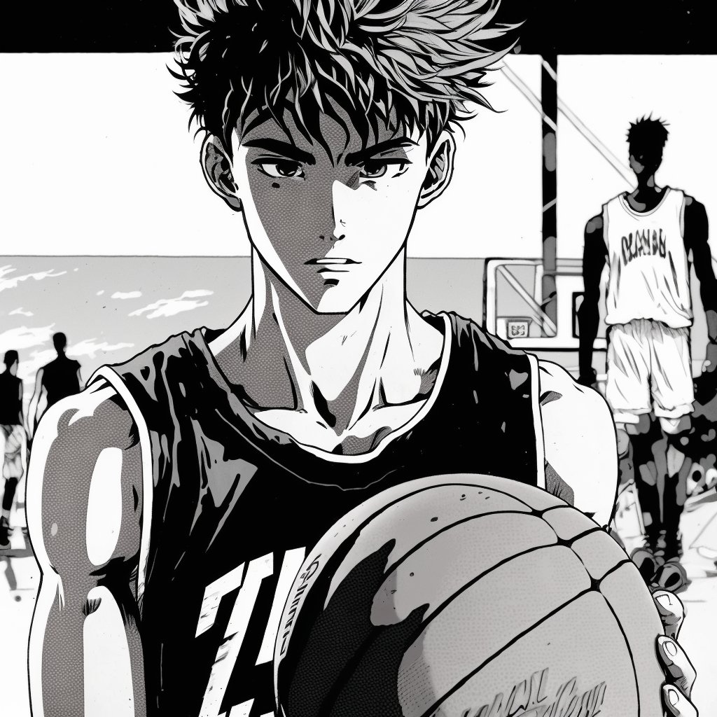 Infinite_Basket's tweet photo. Kobayashi Kota was born in Tokyo in the late 1970s. Despite his relatively small stature, Kota possessed incredible speed, agility, and an unmatched work ethic, which helped him become a dominant force on the court.

#InfiniteBasket #NFT #nftart https://t.co/OYcCLOh5JM
