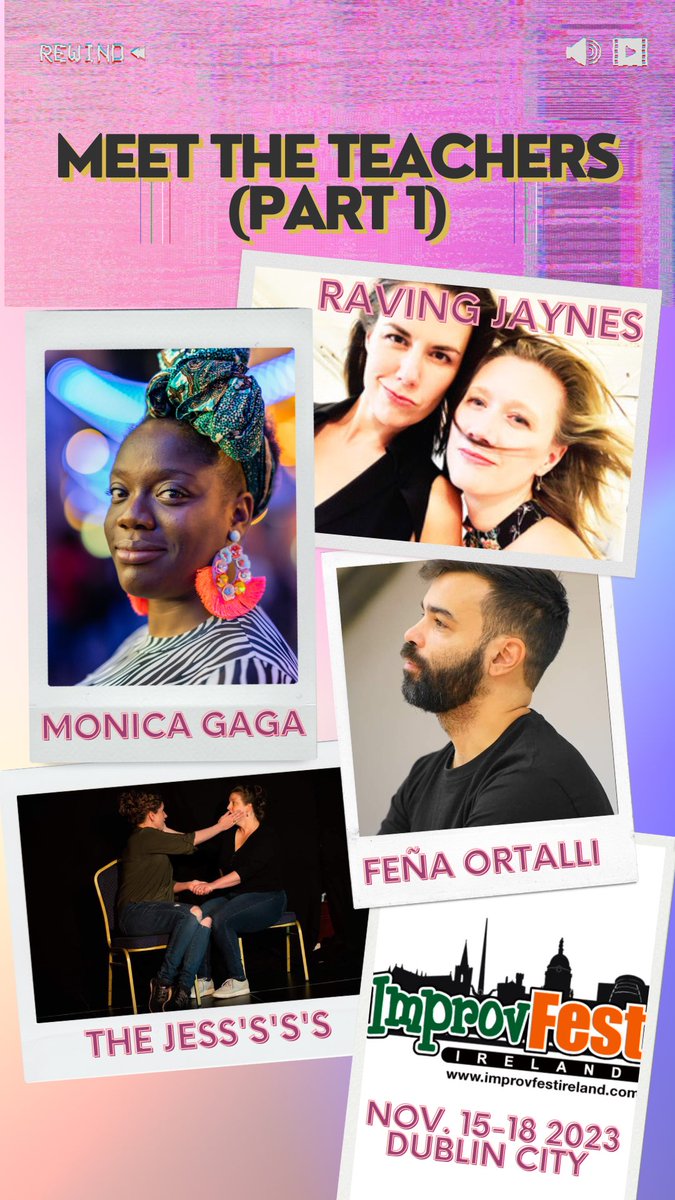 Introducing some of the teachers for Improv Fest Ireland 2023! Applications to be part of the festival will open on Tuesday! (4th April)

Festival runs 15-18 November!

#improv #improvcomedy #irishimprov #whatsonindublin