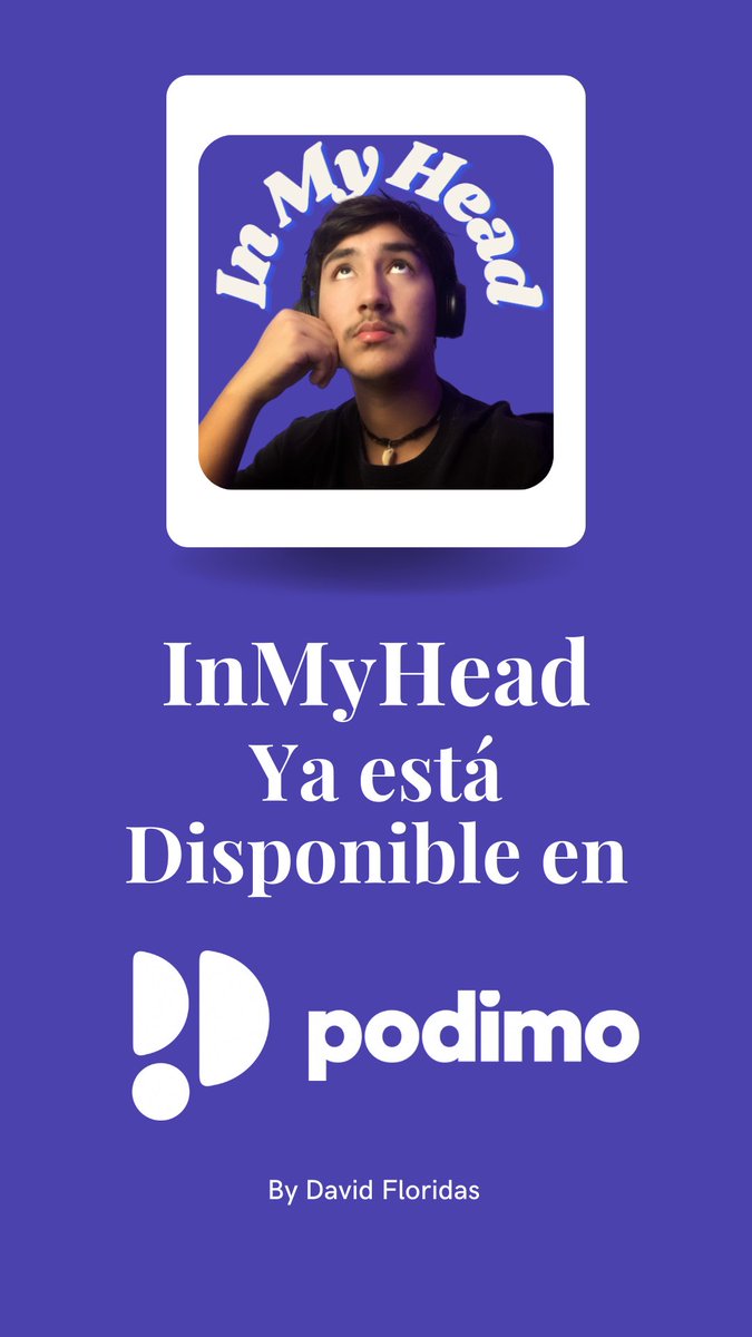 davidfloridas_'s tweet image. Nueva Noticia!!!
Ya está Disponible In My Head By David Floridas enPodimo!!!🎧🎙️😉
Vayan corriendo al Link en mi Bio para escuchar el último episodio del Podcast🏃🏻
#InMyHeadByDavidFloridas #podimo #episode #podcast #newpodcast