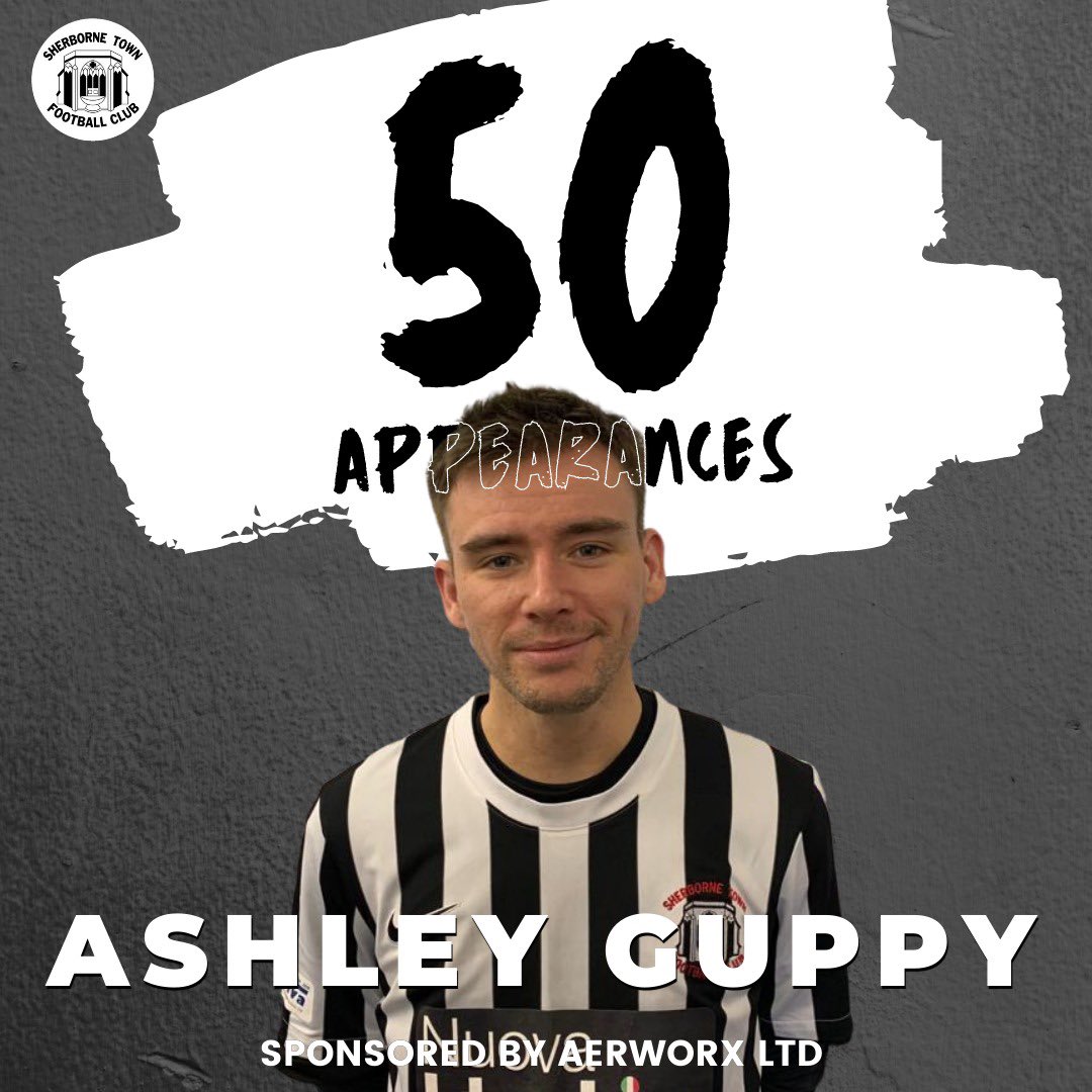 SherborneTownFC's tweet photo. Yesterday saw @AshGupps make his 50th appearance for the #Zebras here’s to many more in the black and white. Another great achievement from this amazing squad of players #COYZ @TSWesternLeague  @tswlfans @swsportsnews @Abbey_104 @sherbornetimes @NonLeagueCrowd @sportwestdorset https://t.co/kfOVezwu75