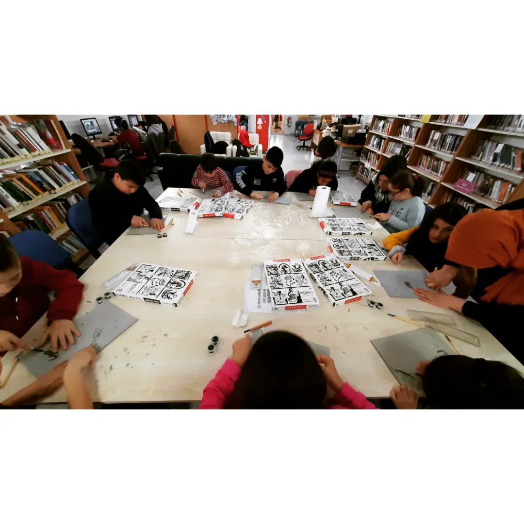 KtpKandira's tweet photo. 59. Kütüphane Haftasına özel etkinliğimizde Linol Baskı çalışması yaptık. Tüm katılımcılarımıza gayretleri için teşekkür ederiz .
🍀🕊📚
#59kütüphanehaftası #kütüphaneiyileştirir #kütüphanedeyim #linol #kandıra #Kocaeli 

@F_Tasdelen_ 
@kulturturizm41 
@kandiragovtr 
@memkandira https://t.co/d0JcczBptP