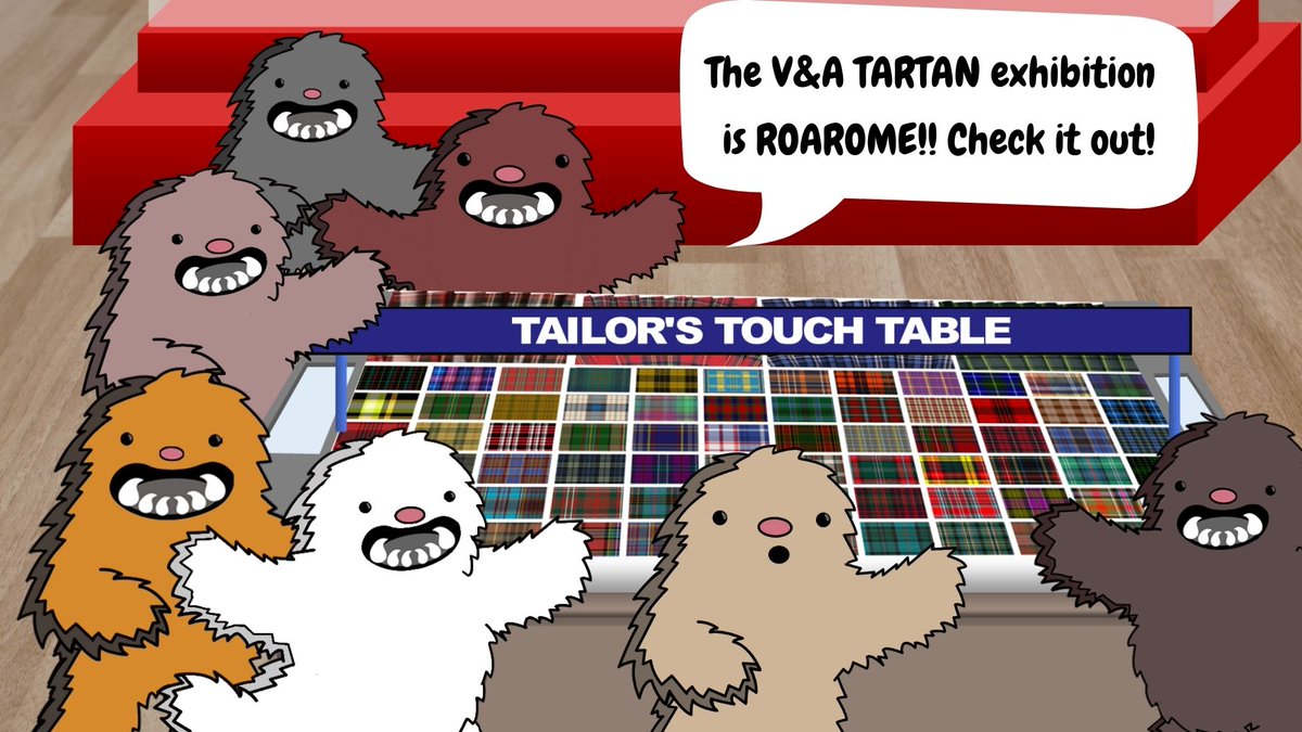 GetSetYeti's tweet photo. The new V&amp;A Tartan exhibition is AMAZING! ... look out for news of our yeti learning resources soon!! 😃
#getsetyeti #VADTartan https://t.co/lPJizKm5zj