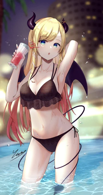 #これでフォロワーさん増えました水着ちょこ先生でした 