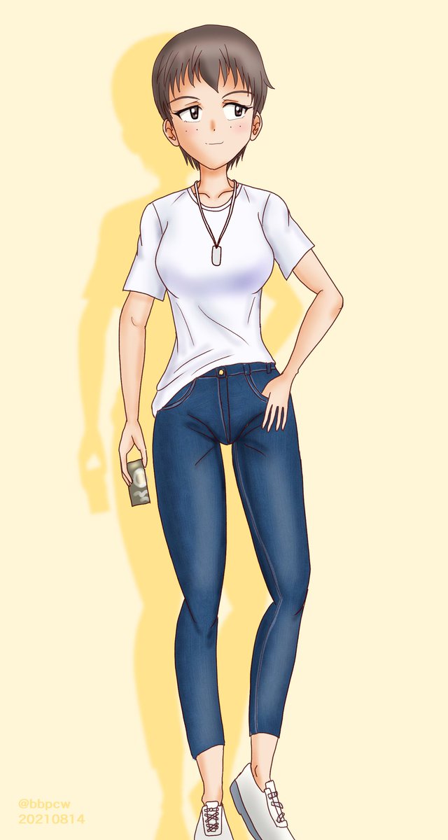 「ナオミさん詰め#私服ガルパン 」|ビバ㌠ ユニバースのイラスト