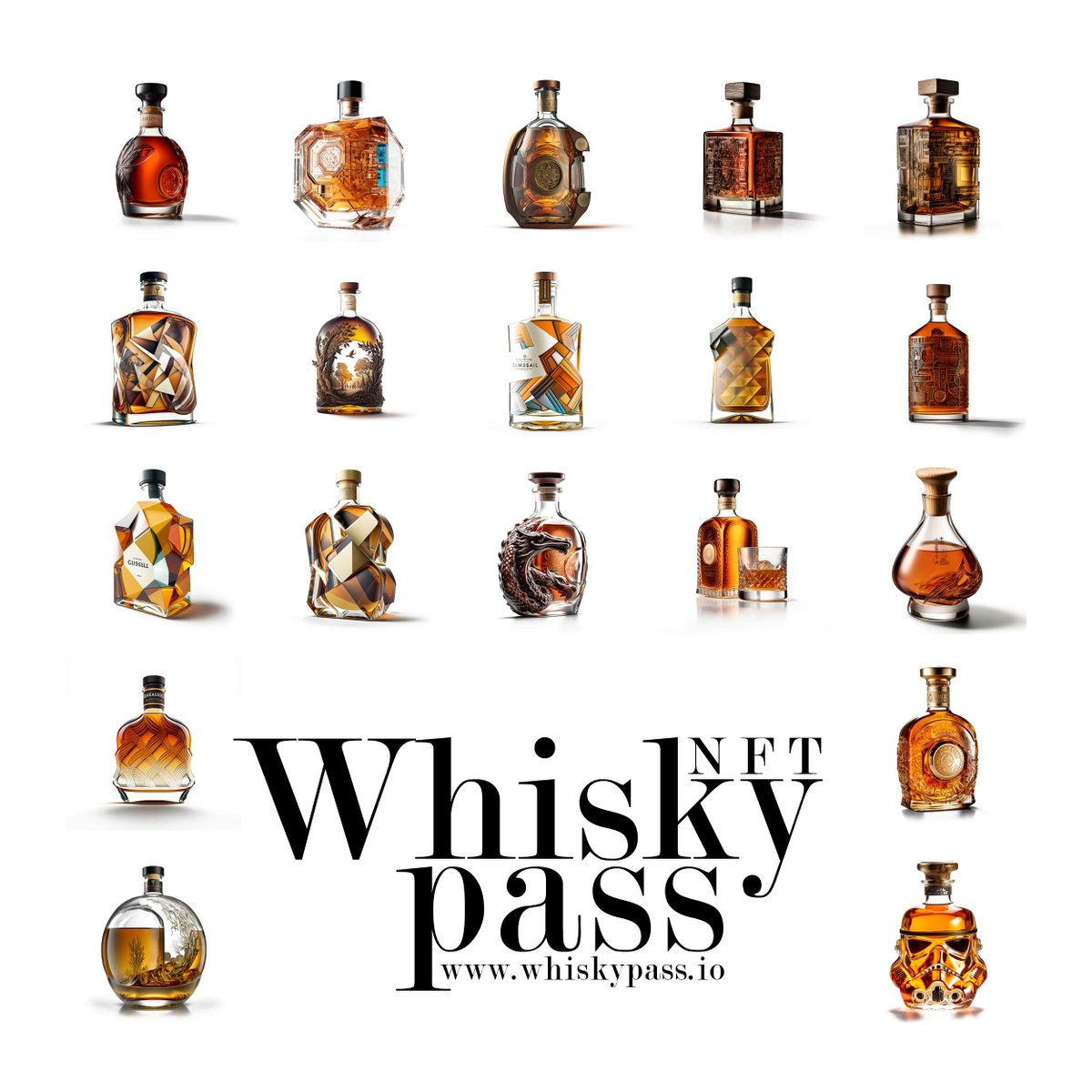 Own a whisky pass to free mint the rare whisky bottle #NFTs . 
Join our club and become part of a passionate community of whisky enthusiasts and collectors! 
Join us on discord - discord.gg/PM2SnHHUeX
Buy the pass - tinyurl.com/m6k5v9a3
Website - whiskypass.io