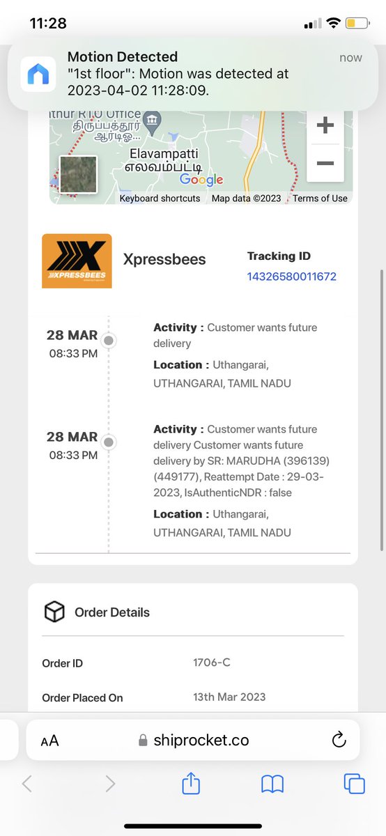 getmohanraj95's tweet image. very bad customer service regarding my baby essential being undelivered from 6 days after came to local transit by Xpressbees tracking Id: 14326580011672. Customer service says same response for 3 days and delivery partner updates false comments. @ShiprocketIndia @XpressBees_IN