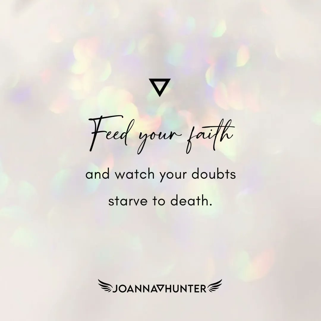 joannahuntercom's tweet photo. What magic are you feeding your faith with today? https://t.co/afHny9llYt