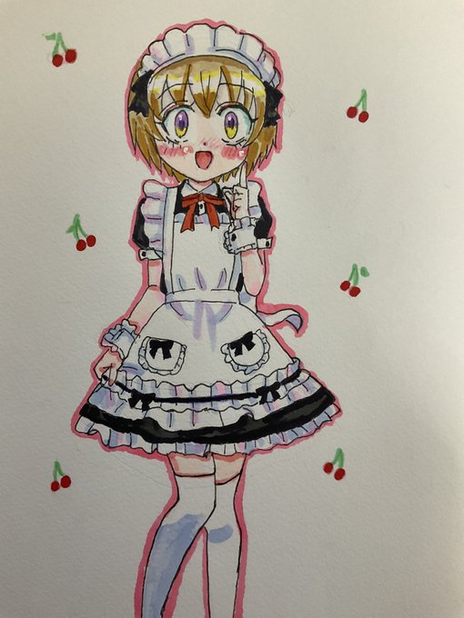 みんなかわいかったのですがぺこらちゃんを描きました🍒#邪神ちゃんドロップキック#jcdk 