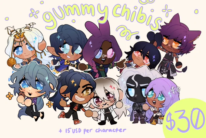 [ APRIL CMSN OPEN! ] rts apprciated! opening 5 slots overall  
