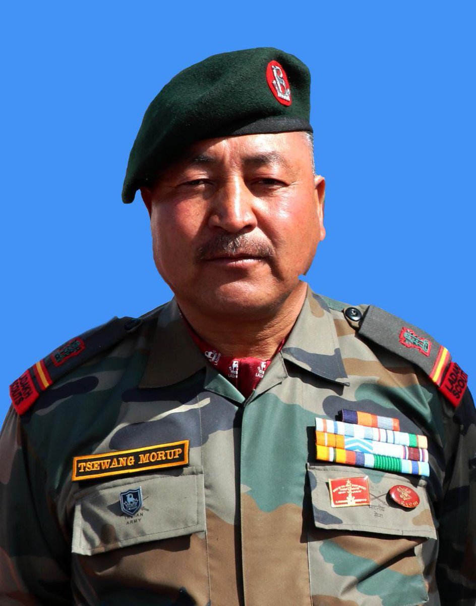 The Kargil Hero and Son of the Soil  Bids Adieu 🇮🇳 

We have lost Sub Maj Tsewang Morup, Vir Chakra, hero of Kargil War and son of Naib Subedar Chhering Mutup, Ashok Chakra, in a tragic accident. 
Condolences to the most decorated family of the Country. 

Rest in peace braveheart