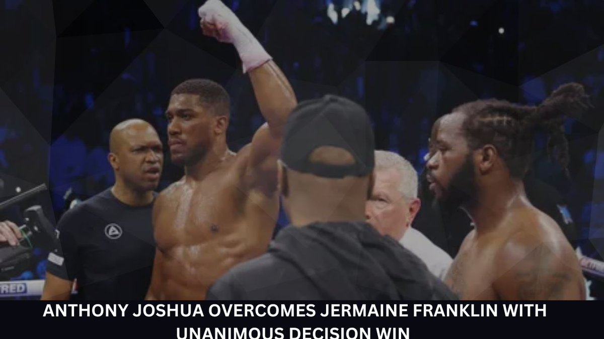 Daily_Journal_2's tweet photo. Anthony Joshua dominates Jermaine Franklin in epic boxing showdown: Highlights and reactions!
https://t.co/cBC2zBECTs https://t.co/GYkDKMyBjl