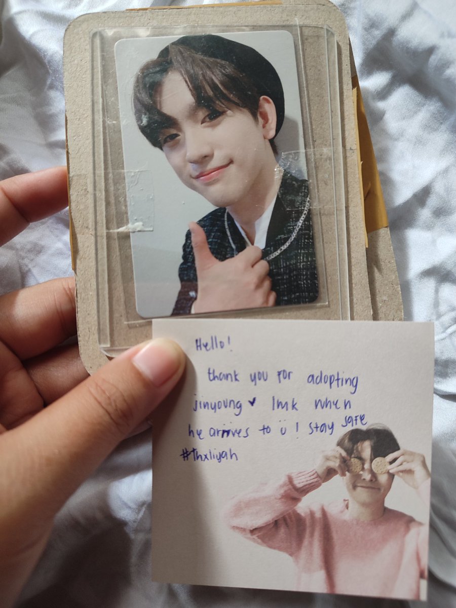 jinyoonchi's tweet photo. 🛒 shopee thai

after looking for so long he finally made his way to me 😭😭 thank you so much @liyahcart sobrang secured ng packaging 🙇‍♀️🙏 #thxliyah 💚✨ https://t.co/lUbK8JWgWa