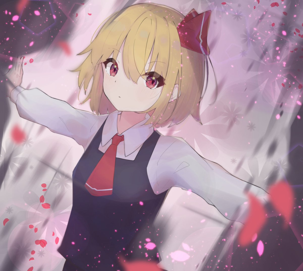 ルーミア(東方プロジェクト) 「ルーミアなのだー#東方Project #ルーミア 」|抹茶宿＠skeb募集中のイラスト