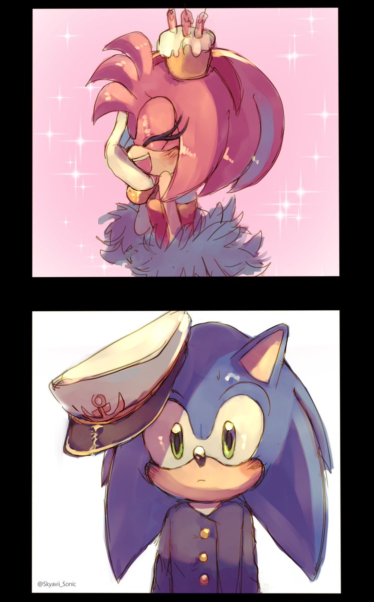 She is so cute~  
#TheMurderOfSonicTheHedgehog 
#Sonamy