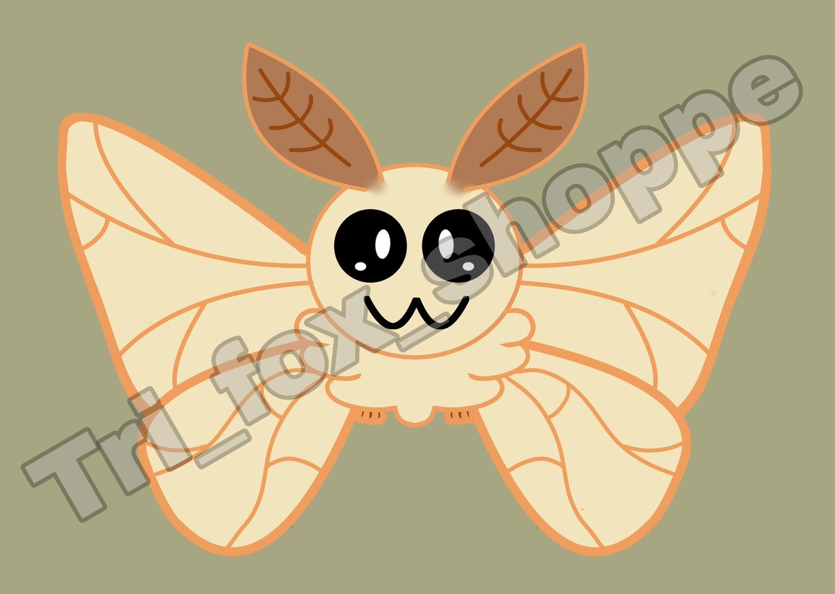 Tri_fox_shoppe's tweet photo. The poodle moth is done!!! The colors kept tripping me up, but I like how cute it looks. One left to go #poodlemoth #moths #digitalart https://t.co/SRsJtvlKVj