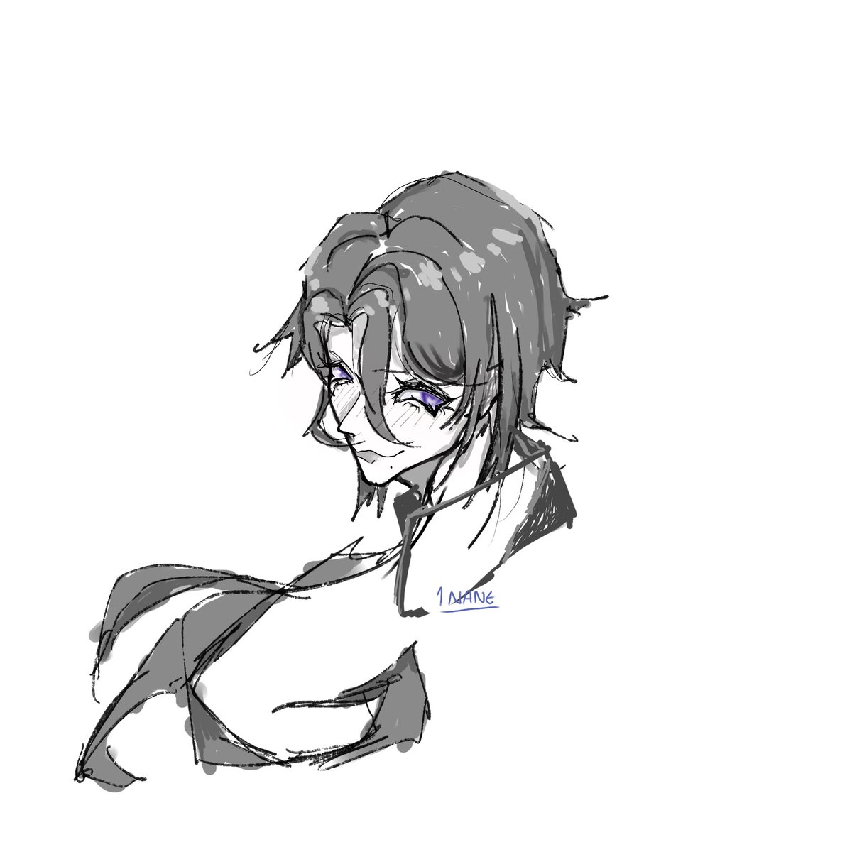 1_inane's tweet photo. #Ayato sketch https://t.co/RXcHpoMXBT