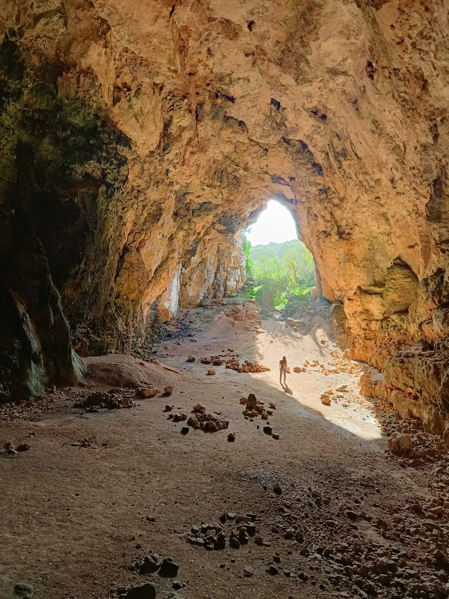 PyreneesPrime's tweet image. The wonderful, evocative "Pigeon cave" in Menorca.