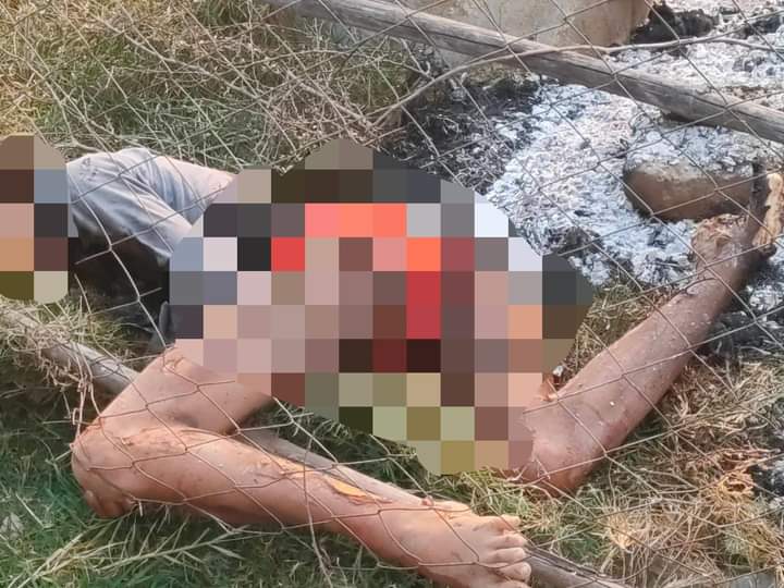 miN13700's tweet photo. On April 1 morning, junta troops raided BaikThaYet village in Sagaing's Salingyi township, and burnt down a home &amp; burned 2 local villagers to death. They also destroyed a restaurant between MaTauntTa village &amp; Phowintaung.
#WarCrimesOfJunta
#2023Apr2Coup
#WhatsHappeningInMyanmar https://t.co/Nh6k156FMJ