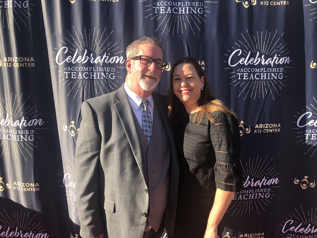 Tonight was an honor to sit with <a href="/SRPconnect/">Salt River Project</a> for the annual celebration of <a href="/azk12/">Arizona K12 Center</a> Celebration of Accomplished Teaching. <a href="/K_Rolfe/">Kevin Rolfe</a> thank you for your what you do for education. What a great night celebrating educators in Arizona.