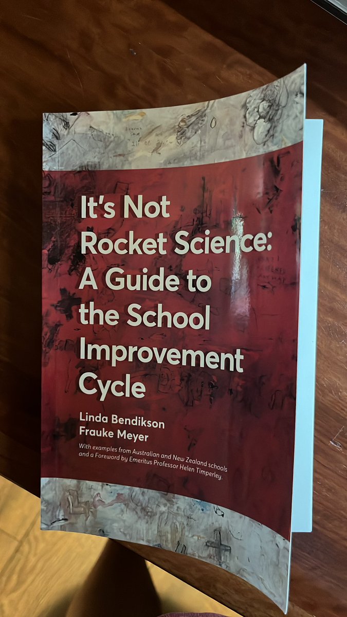 Looking forward to some Term One PD reading. Makes great sense for school leaders aiming for authentic school improvement.