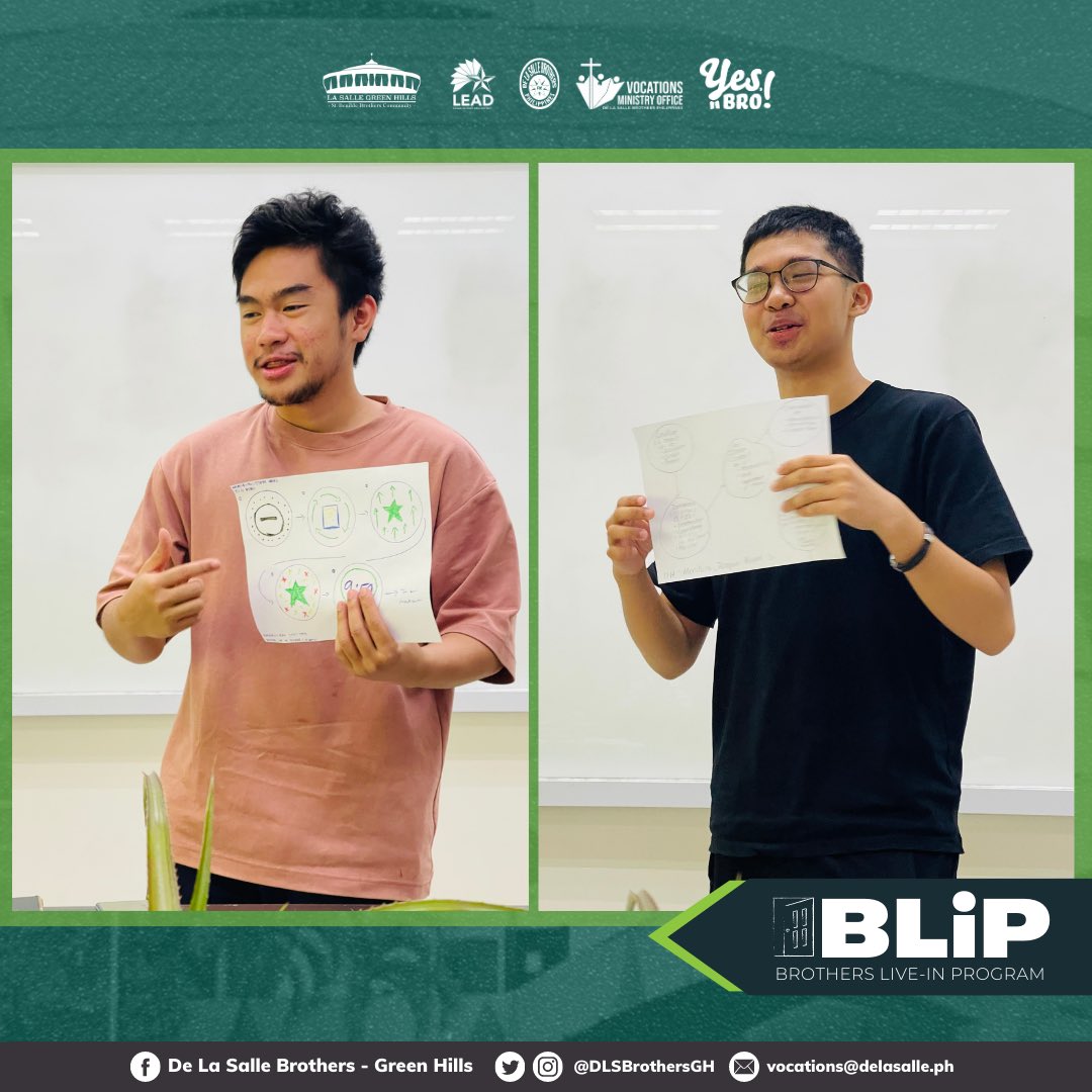 DLSBrothersGH's tweet photo. • #BLIP Day 5 Round Up: And that’s a wrap!• 

The BLIP closes with an integration and evaluation session by Br. Irwin.

We thank Ethan, Andrew, Leroy and Joax for their company and openness to the Brothers Live In Program…

#YesBro #FSCvocations #moreFSC
@dlsbrothersph https://t.co/dvpbxxjj3f
