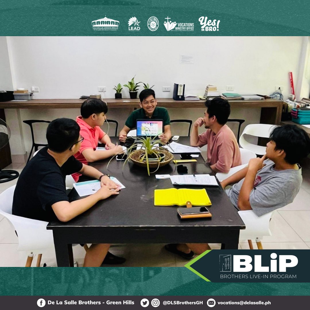 DLSBrothersGH's tweet photo. • #BLIP Day 5 Round Up: And that’s a wrap!• 

The BLIP closes with an integration and evaluation session by Br. Irwin.

We thank Ethan, Andrew, Leroy and Joax for their company and openness to the Brothers Live In Program…

#YesBro #FSCvocations #moreFSC
@dlsbrothersph https://t.co/dvpbxxjj3f