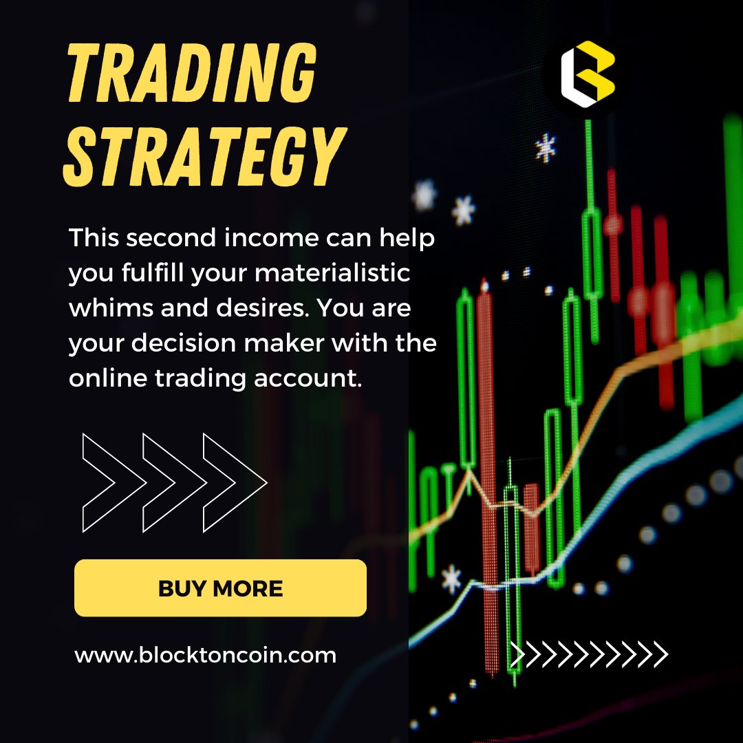 blocktoncoin's tweet photo. Trading strategy this second income can help you fulfil your materialistic whims and desires you are your decision maker with the online trading account.  Buy Now- https://t.co/wz916ZybPD https://t.co/lXWWlfIHYJ