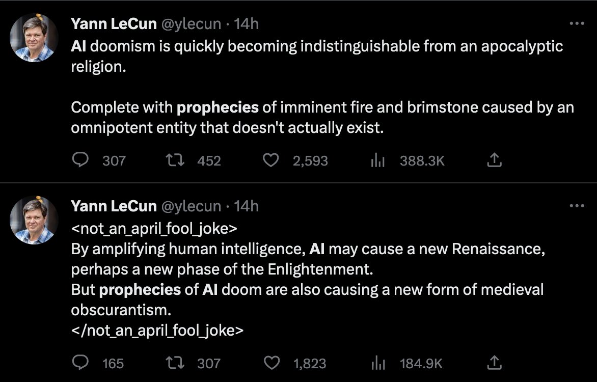 le_science4all's tweet photo. Who's being religious?

And should I call it the #BigTech #CoolWashing #MoveFastAndBreakThings #NoRegulation #EverythingWillBeAlright #TrustTheMarket #IntelligentHumansAreNicePeople #AlarmismIsEvil religion?

Unfortunately, it is gaining a huge number of followers. https://t.co/CfOQiJqGJD