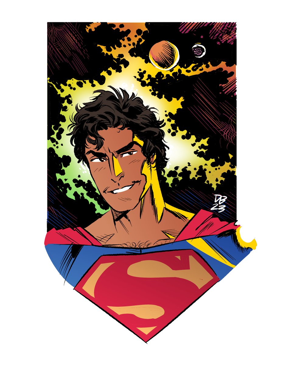drew @HairyShortStack's superman!