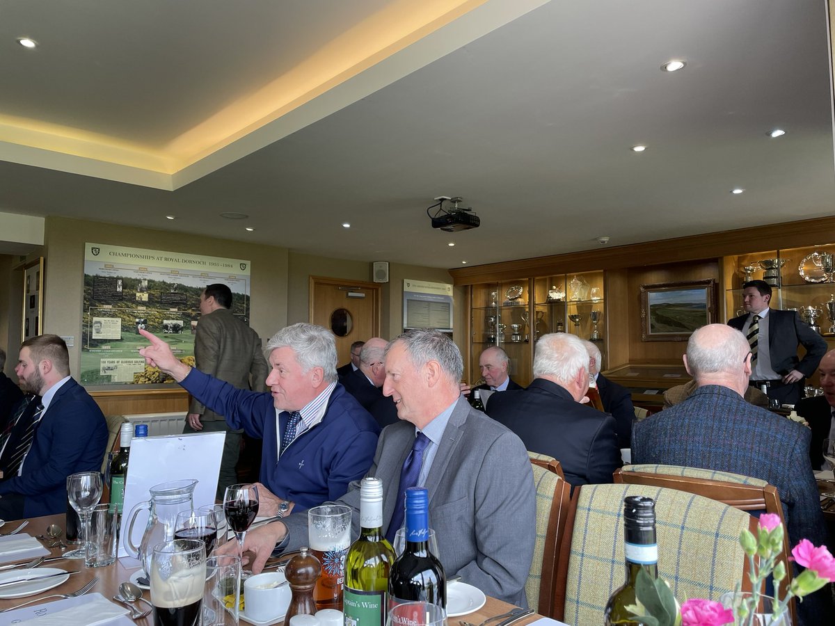 Great day yesterday - opening match @NairnGolfClub vs @RoyalDornochGC. Great company @Dornoch1 look forward to getting revenge next year