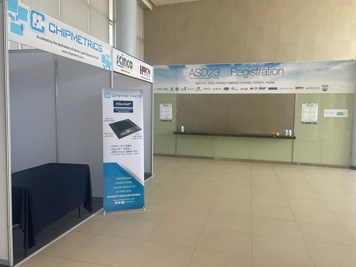 Hox! #ASD2023 visitors. Find Chipmetrics booth and Mr James Song just next to the registration desk. And take part to the survey. What is the best test chip solution for ASD R&amp;D.
