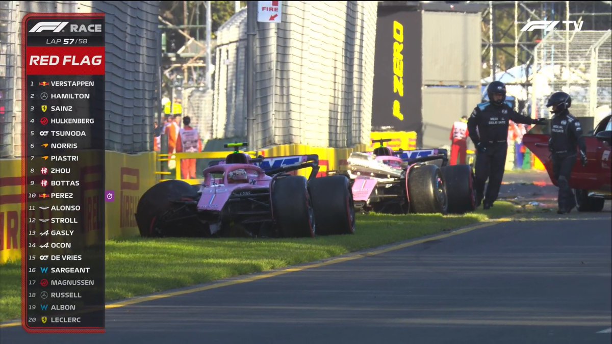 Dernier_Secteur's tweet photo. C'EST LE CHAOS : DRAPEAU ROUGE 🚩

#F1 #AusGP 🇦🇺 https://t.co/cb1rp4z6K3