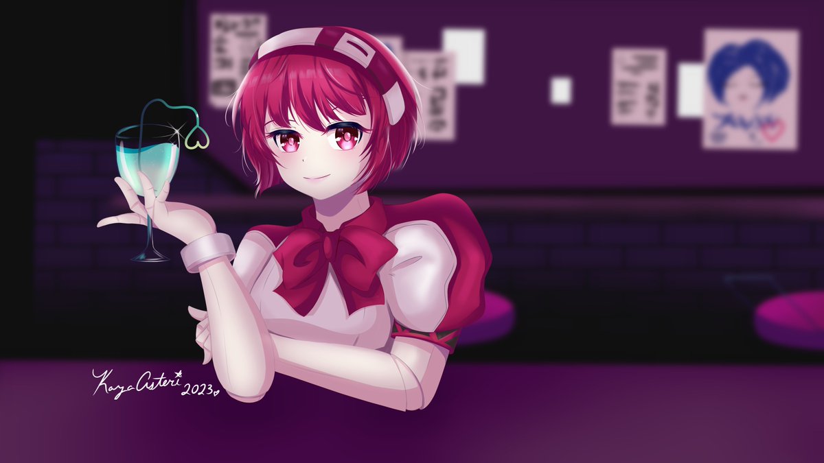 Please like, comment, and follow! The VA-11 HA11-A kick continues! . . . #va11halla #va11hallacyberpunkbartenderaction #dorothyhaze #animegirl #animeart #cyberpunkart #digitalart #artistsontwitter #clipstudiopaint