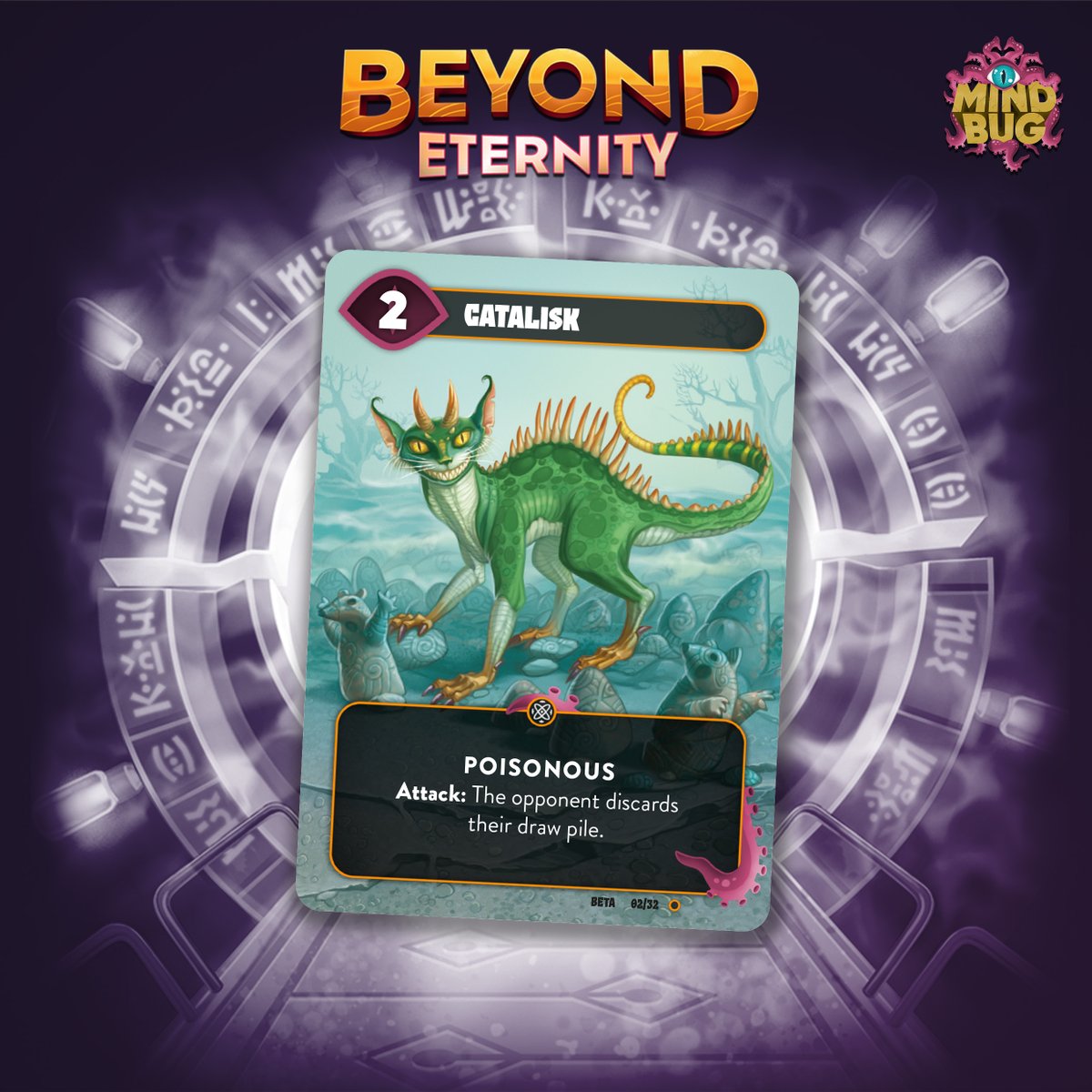 Pounce on your opponents' draw pile and putrify all their creatures.

Only 2 days left before our Kickstarter starts. Hope you are as excited as we are:
kickstarter.com/projects/nerdl…
#mindbug #kickstarter #cardgames #tcg #ccg #boardgames