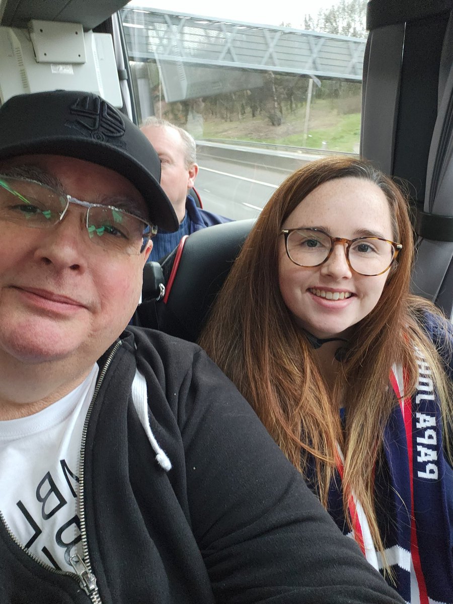 On our way, Wembley Wembley we're the famous Bolton Wanderers and we're going to Wembley. #bwfc