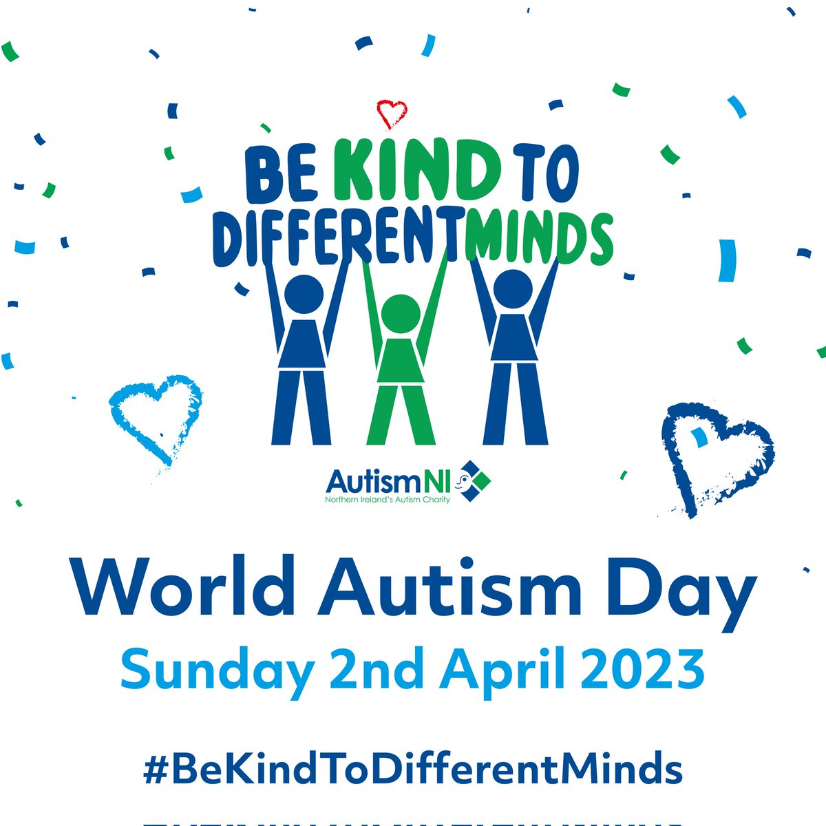 Happy Autism Awareness Day!
I have Autism, it is a lifelong condition which has affected my development of social and communication skills. It can affect how I relate to people and situations. It makes me who I am. We are all different...be kind!
#BeKindToDifferentMinds #AutismNI
