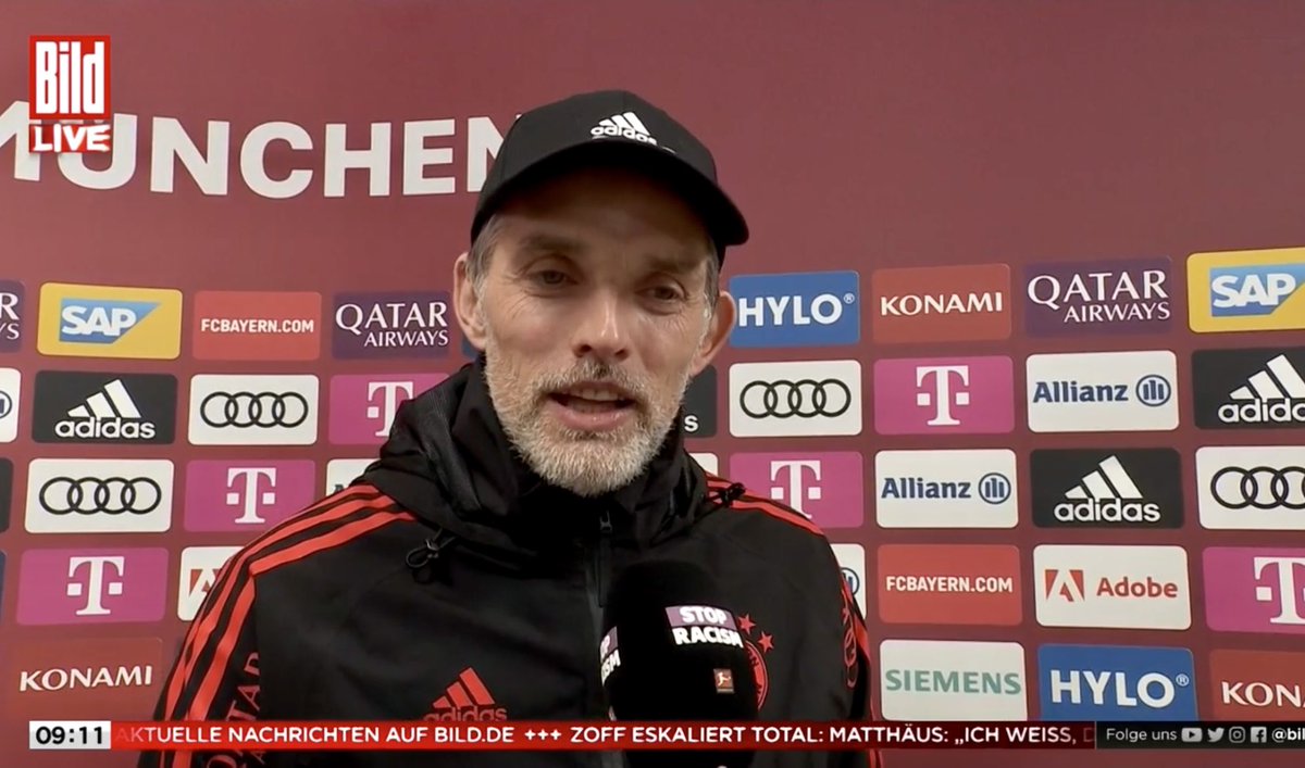 dirk_adam's tweet photo. What is the recipe for the #Tuchel Effect? "Choose good clubs...", says and laughs the new Bayern coach on BILD-TV. @BILD @cfbayern #FCBayern #FCBBVB #TuchelEffect https://t.co/vY7tEpqobS
