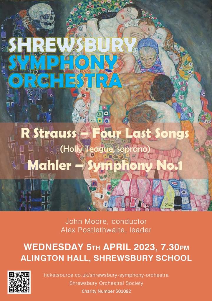 T H I S  W E E K!

Join us on Weds 05.04 at 7.30pm for this stunning programme of Mahler's First Symphony &amp; R.Strauss' Four Last Songs with soprano Holly Teague.

Sounding wonderful in rehearsals!

Tickets: 
ticketsource.co.uk/shrewsbury-sym…
