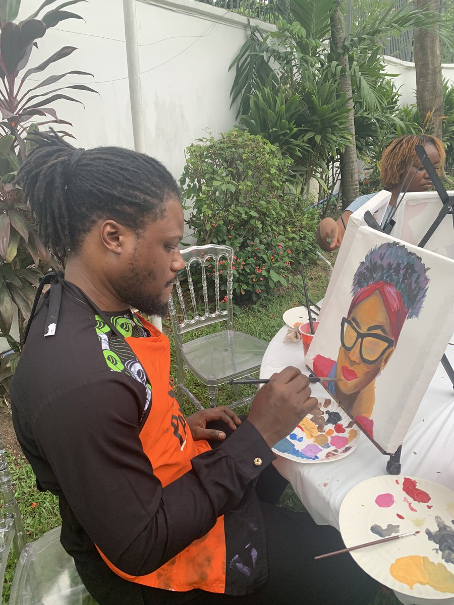 friphlaim's tweet photo. I remember my first acrylic painting on canvas, compared to this I think there’s an improvement. #artofakin #painting https://t.co/sZSbHM4CGn